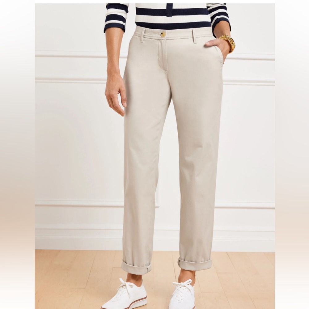 Talbots the weekend chino in tan color size 12